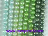 4-5mm dye color freshwater pearl strands on sale